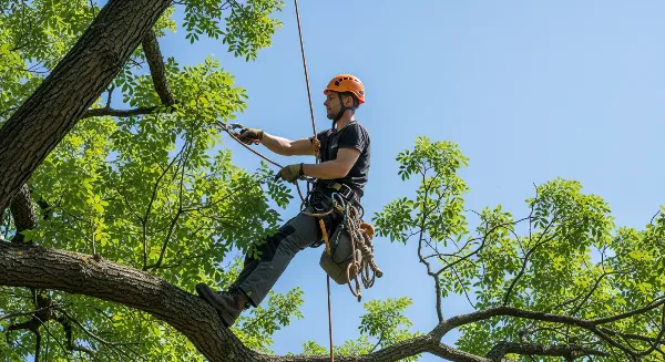 Arbre élagué avec des branches saines et une silhouette équilibrée